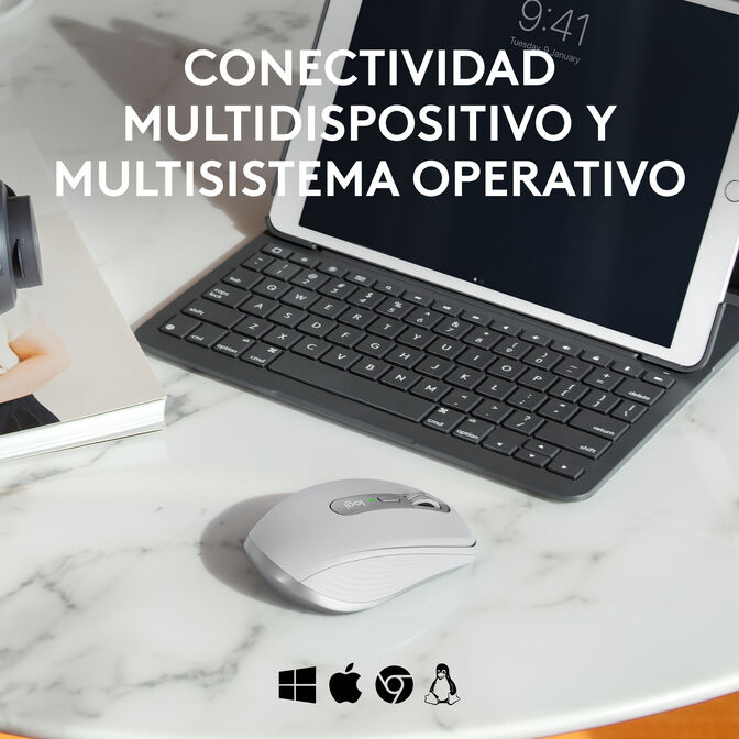 Rat&oacute;n Logitech MX Anywhere 3S for Business 8000DPI Wireless/Bluetooth Gris Claro image number 7