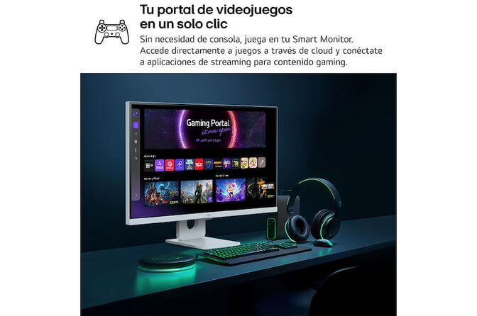 Monitor Smart LG MyView 27" 27U731SA IPS 4K 60Hz 5ms c/ webOS - Blanco image number 8