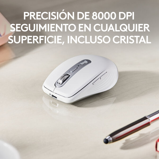 Rat&oacute;n Logitech MX Anywhere 3S for Business 8000DPI Wireless/Bluetooth Gris Claro image number 2