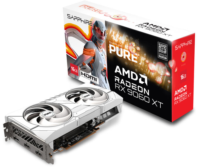 Tarjeta Gr&aacute;fica Sapphire Radeon RX 9060 XT Pure OC 16GB GDDR6 image number 0