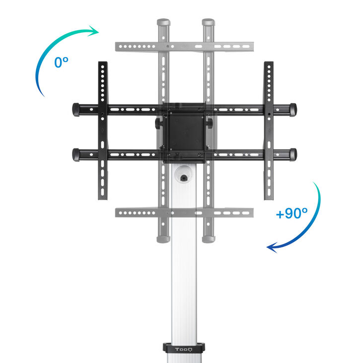 Soporte Móvil Tooq HERA 37" a 86" Max 50Kg Aluminio image number 2