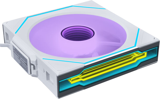Ventilador Lian Li UNI FAN SL120 Infinity Wireless RGB Reverse Blade PWM Blanco 120mm image number 1