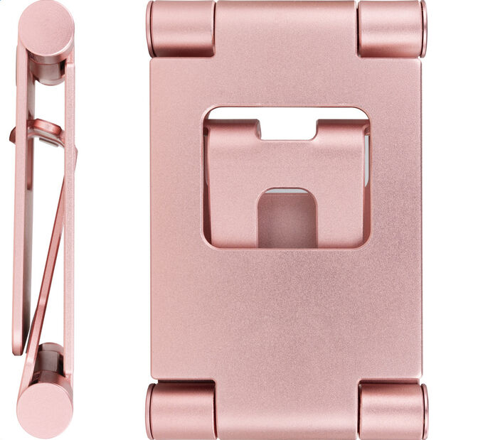 Soporte Mesa Tooq Ajustable p/ Smartphone/Tablet Max. 10" Rosa image number 5
