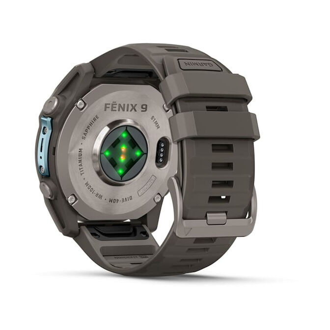 Smartwatch Garmin Fenix 9 Sapphire Titanium 51mm Cinzento image number 11