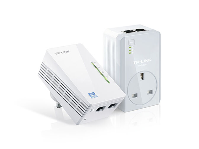 Powerline TP-Link TL-WPA4226 KIT AV600 Homeplug AV Fast Ethernet Passthrough Wi-Fi 300Mbps image number 0