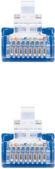 Cable de Red Nanocable RJ45 CAT.6 UTP AWG24 25 CM Azul image number null