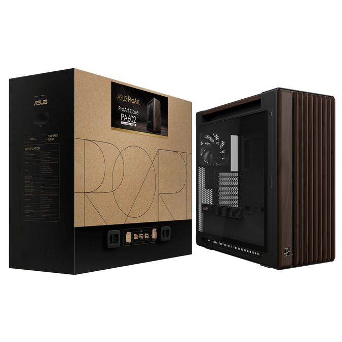 Torre E-ATX ASUS ProArt PA602 Walnut Wood TG Modern Negra image number 18