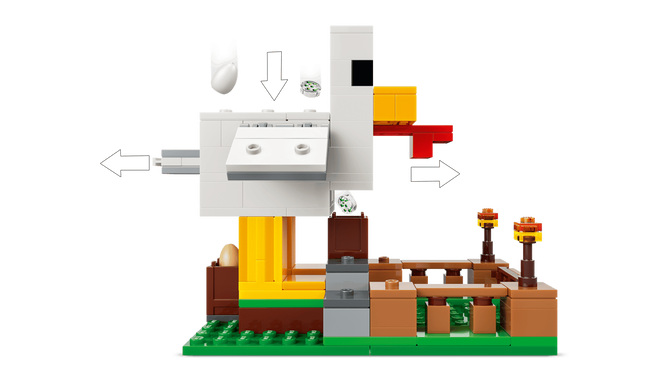 LEGO Minecraft: La Granja de Pollos, 233 Piezas (21585) image number 4