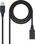 Cable USB 3.0 Nanocable USB-A M/F 1 M Negro image number null