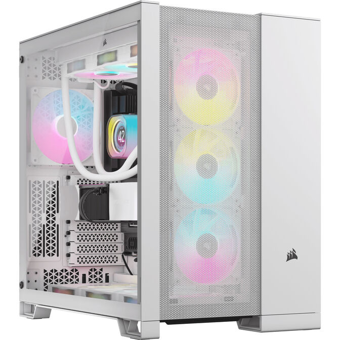 Torre ATX Corsair 6500D Airflow Blanco Cristal Templado image number 0