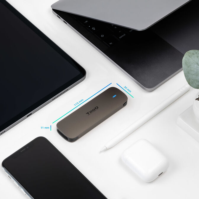 Tooq Caja SSD M.2 NGFF USB 3.1 Gen 1 Marr&oacute;n image number 1