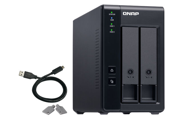 Unidade de Expans&atilde;o NAS QNAP TR-002 - 2 Ba&iacute;as - USB Type C image number 2