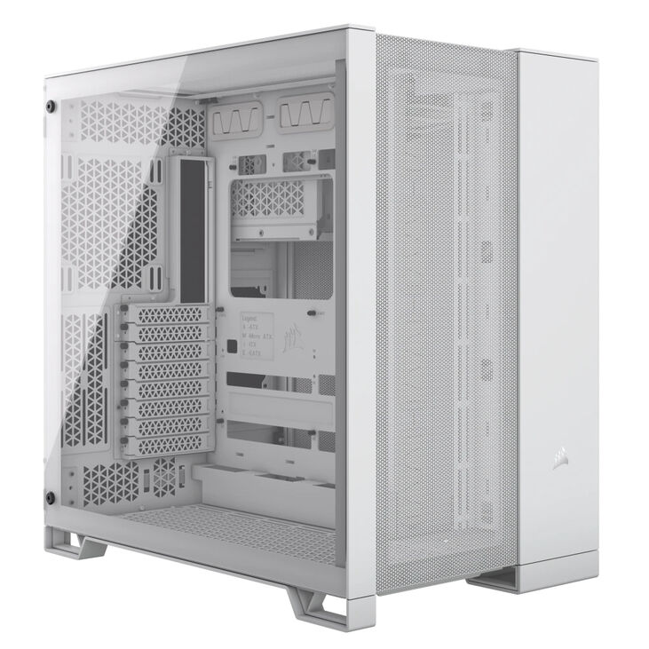 Torre ATX Corsair 6500D Airflow Blanco Cristal Templado image number 1