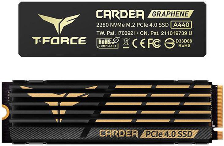 SSD Team Group T-Force Cardea A440 HS 1TB Gen4 M.2 NVMe (7000/5500MB/s) image number 0