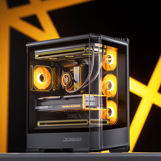 Caja ATX Jonsbo D400 Vidrio Templado Negro image number 2