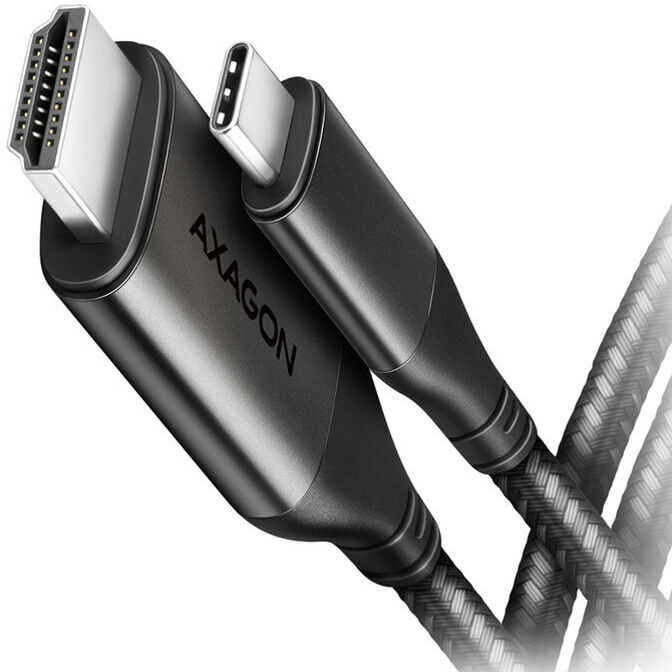 Cable AXAGON RVC-HI2MC USB-C -> HDMI 2.0 adapter 4K/60Hz Aluminum, 1,8m image number 0