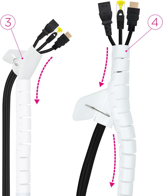 Organizador de cables flexible Nanocable 25 mm 3 M Blanco image number 3