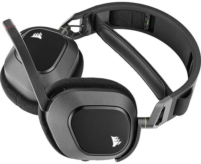 Auriculares Corsair HS80 RGB Wireless Negro image number 2