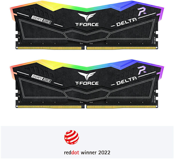 Team Group Kit 32GB (2 x 16GB) DDR5 6400MHz Delta RGB Negro CL32 image number 0