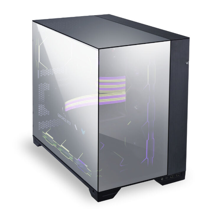 Caja E-ATX Lian Li O11 Vision Chrome Vidrio Templado image number 3