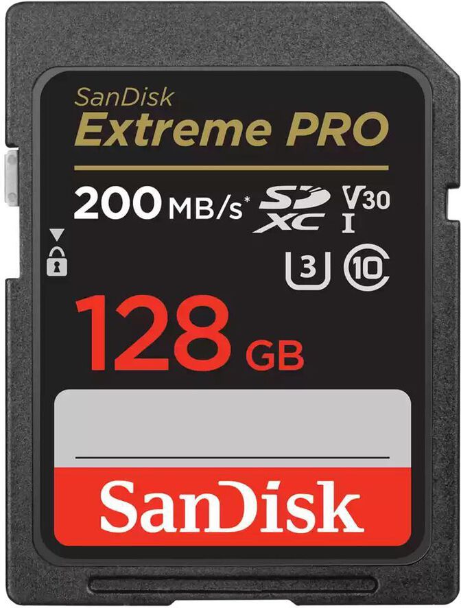 Tarjeta de Memoria SanDisk Extreme Pro SDXC UHS-I C10 U3 V30 128GB image number 0