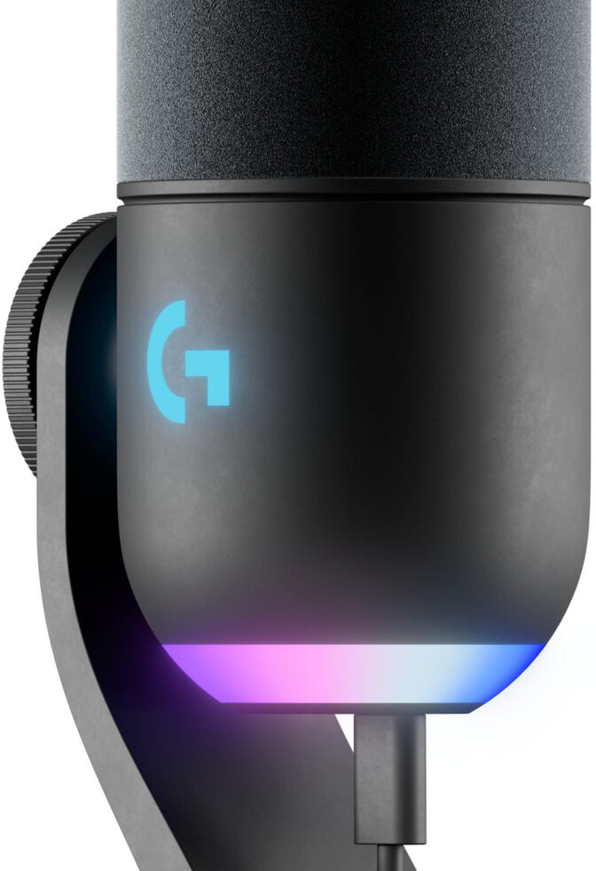 Microfone Logitech G Yeti GX LightSync RGB Preto image number 2