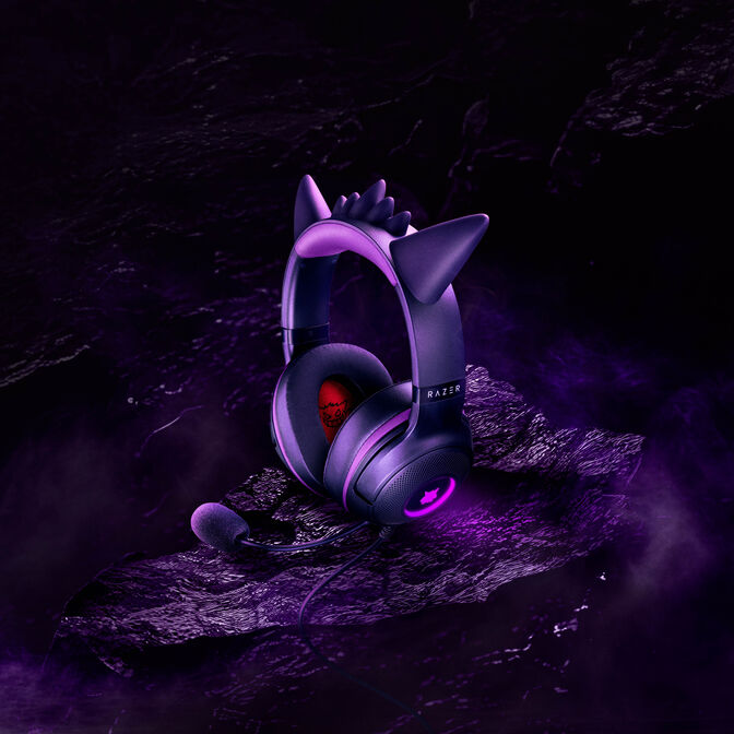 Auriculares Razer Kraken Kitty V2 Pok&eacute;mon Gengar Ed. image number 4