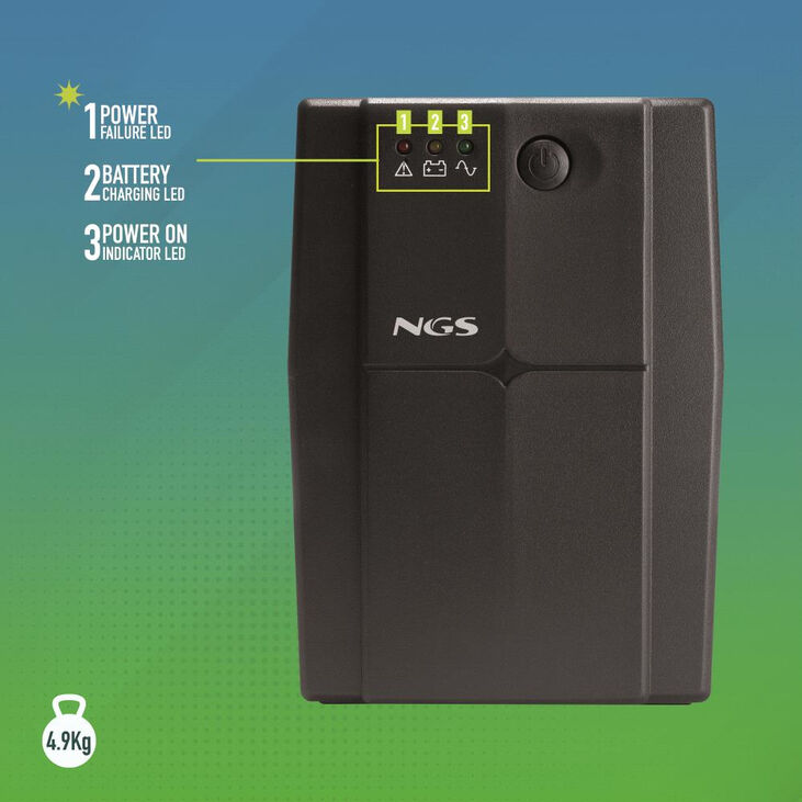 UPS NGS Off-line Fortress 900V3 360W AVR 2 Tomas Schuko image number 6