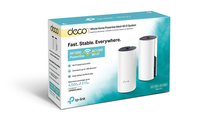 TP-Link Deco P9 (2-pack) Doble banda (2,4 GHz / 5 GHz) Wi-Fi 5 (802.11ac) Blanco Interno image number 1