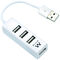 Hub USB Ewent 4 Portas USB 2.0 Blanco