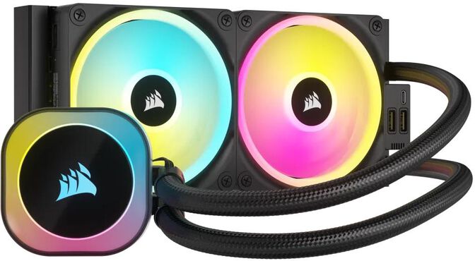 Refrigeraci&oacute;n L&iacute;quida CPU Corsair iCUE LINK H100i RGB 240mm Negro image number 0