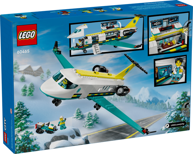 LEGO City: Avi&oacute;n de Ambulancia A&eacute;rea de Emergencia, 403 Piezas (60465) image number 1