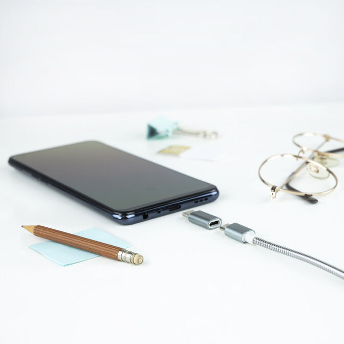 Adaptador USB-C NanoCable USB-C/M para USB-A/F Gris image number 2