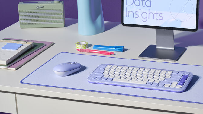 Rat&oacute;n Logitech Pop Wireless/Bluetooth Lila image number 3