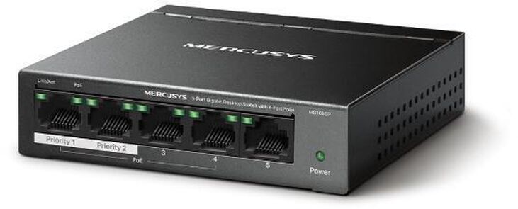 Switch SOHO Mercusys MS105GP 5 Portas Gigabit UnManaged PoE+ image number 1