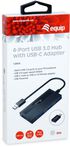 Hub Equip USB 3.0 de 4 puertas con adaptador USB-C image number null