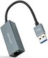 Adaptador Gigabit NanoCable USB 3.0 a Ethernet Gigabit 10/100/1000 Mbps 15 CM Gris image number null