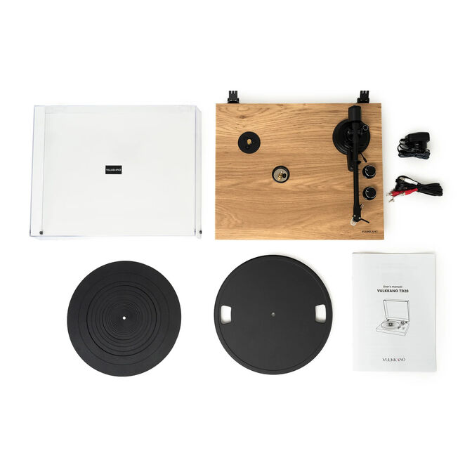 Gira-discos Vulkkano TD20 AT-VM95E Bluetooth USB Castanho image number 3