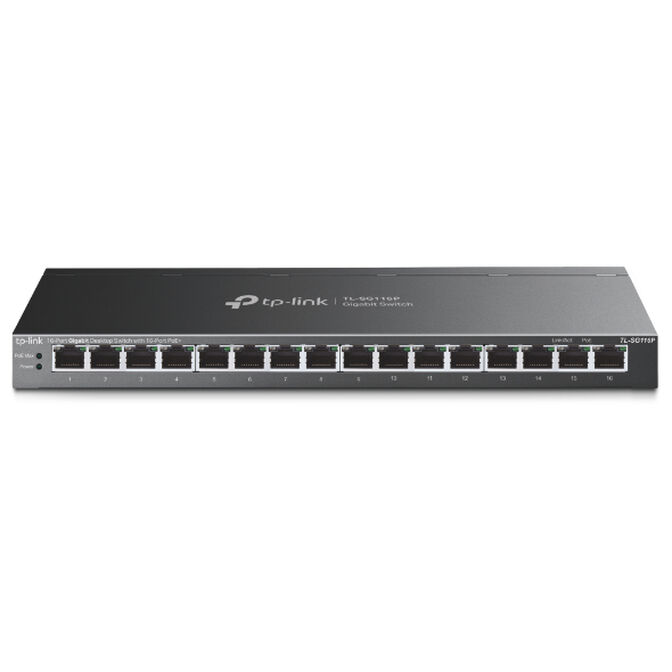Switch TP-Link TL-SG116P Unmanaged 16-Port Gigabit Desktop Switch with 16-Port PoE+ image number 0