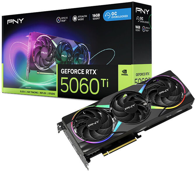 Tarjeta Gr&aacute;fica PNY GeForce&reg; RTX 5060 Ti Gaming RGB Triple Fan OC 16GB GDDR7 DLSS4 image number 9