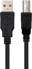 Cable USB 2.0 Nanocable USB-A/M para USB-B/M 1 M Negro image number null