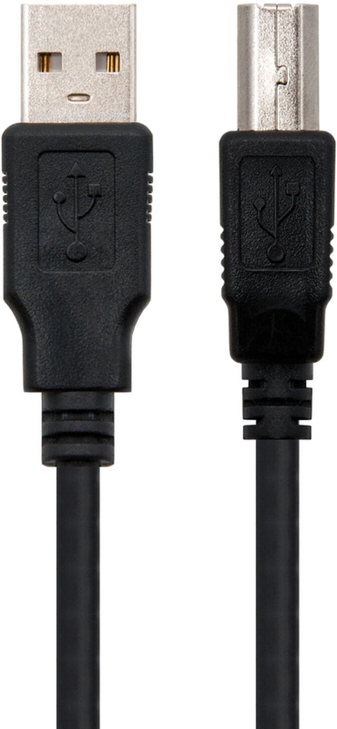 Cable USB 2.0 Nanocable USB-A/M para USB-B/M 1 M Negro image number 1