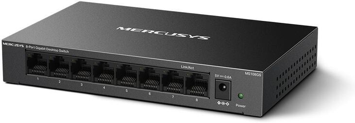 Switch SOHO Mercusys MS108GS 8 Portas Gigabit UnManaged image number 1