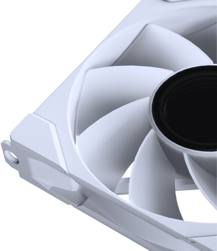 Ventilador Phanteks M25 Gen2 PWM Reverse Airflow D-RGB 120mm Blanco image number 4