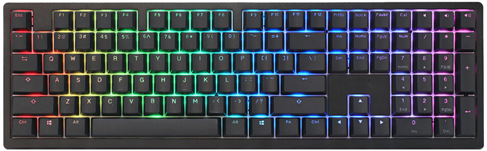 Teclado Mec&aacute;nico Ducky Zero 6108 100% Classic Black RGB Tri-Mode Connect MX2A-Brown (ES)