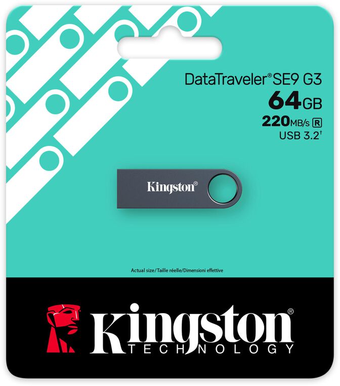 Pen Kingston DataTraveler SE9 G3 Dark Nickel 64GB USB3.2 Gen 1 image number 3