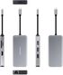 Hub USB-C Nanocable 3x USB-A / 2x HDMI / RJ45 / TF / SD / USB-C PD (100W) 15 CM Aluminio image number null