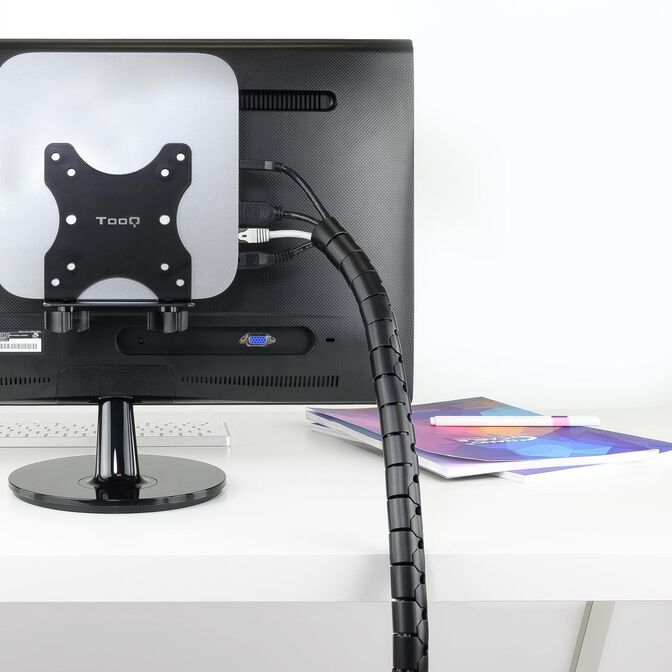 Organizador de cables flexible Nanocable 25 mm 2 M Negro image number 4