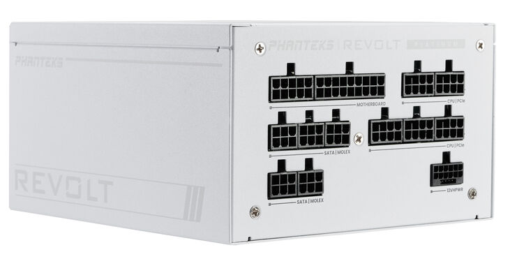 Fuente Modular Phanteks Revolt ATX 3.0 PCIe 5.0 1200W Platinum Branca (Sin Cables Inclu&iacute;dos) image number 0