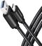 Cable de cargamento AXAGON BUCM3-AM15AB USB-C  <-> USB-A, 1.5m, USB 3.2 Gen 1, 3A, ALU, braid, Negro